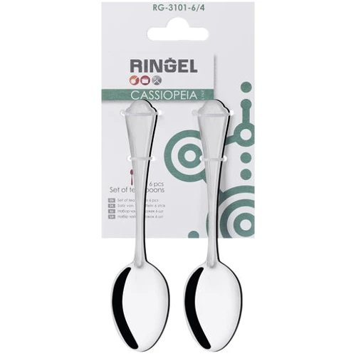Набор чайных ложек RINGEL Cassiopeia 6шт на блистере (RG-3101-6/4)