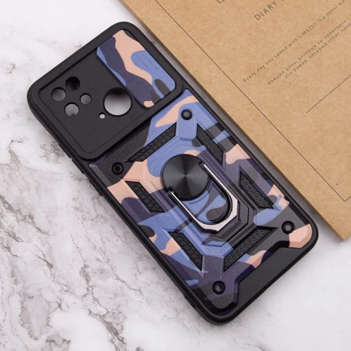 Аксессуар для смартфона Mobile Case Camshield Serge Ring Camo Army Purple for Xiaomi Poco C40: Цвет фиолетовый