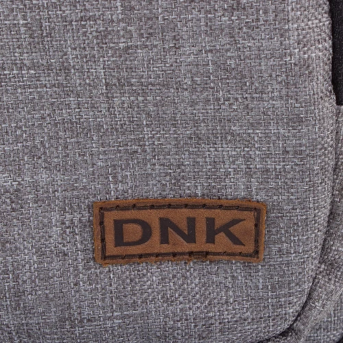 Мужская сумка-слинг DNK Leather серая (DNK-JOKER№2-BAG-7): Фактура Тканая