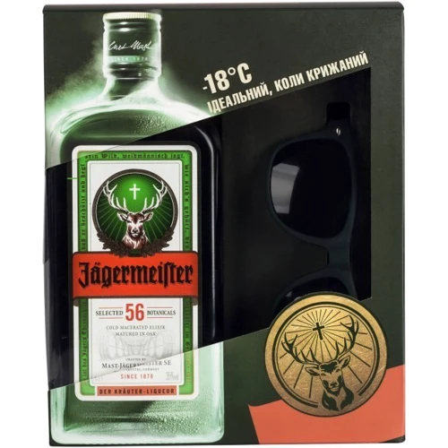 Ликер Jagermeister 0.7л + солнцезащитные очки