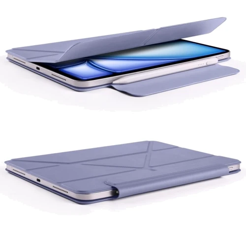 Аксессуар для iPad BeCover Ultra Slim Origami Magnetic with Pencil mount Deep Purple for iPad Mini 7 2024 (712950): Материал искусственная кожа