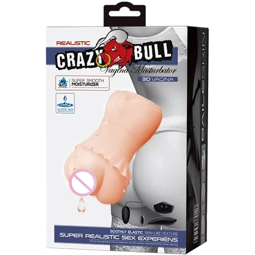 Мастурбатор с вибрацией и технологией выработки лубриканта LYBAILE Crazy Bull Realistic Vagina Masturbator (BM-009198ZK)
