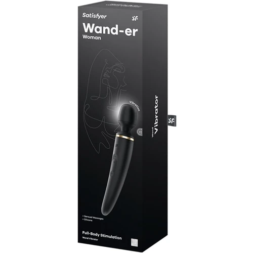 Вибромассажер Satisfyer Wand-er Woman (Black/Gold)