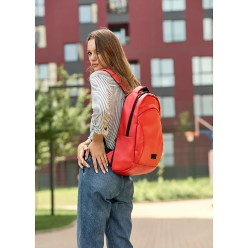 Женский рюкзак Sambag Zard LZN красный (25000017): Фактура Матовая, Гладкая
