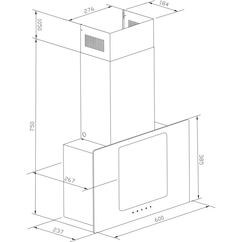 Витяжка Pyramida VF1 60 WH фото 6