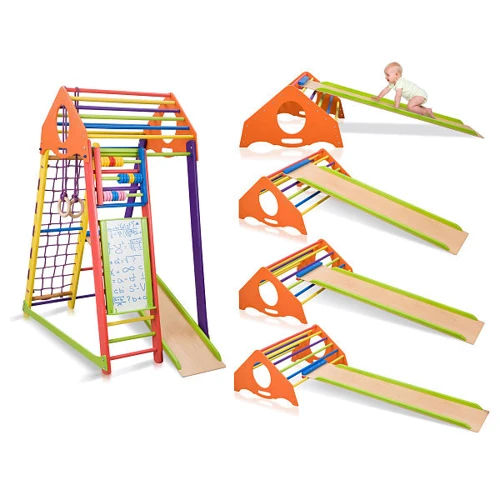Детский спортивный комплекс SportBaby BambinoWood Color Plus фото 6