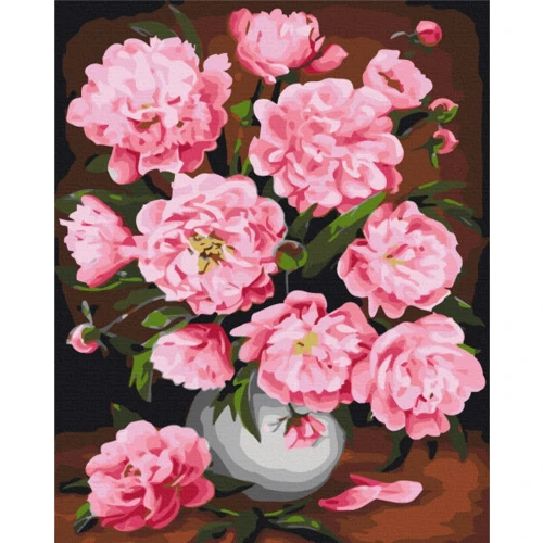 Картина по номерам Brushme Пионы весной 40x50 см (BS30590)