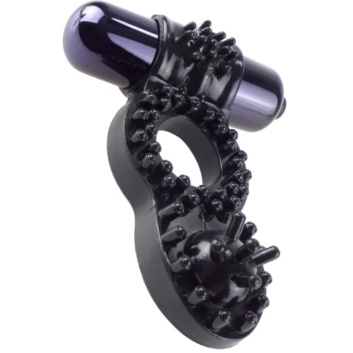 Pipdream Ball Banger Super эрекционное кольцо с вибрацией, черный