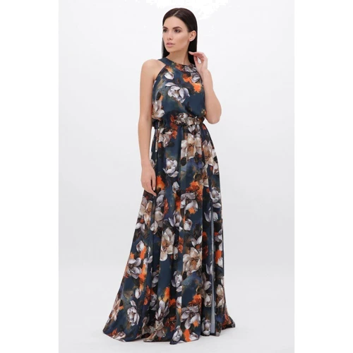 Сарафан FashionUp SRF-1814C-44 44 синий повседневный длинный макси: Вид Сарафаны