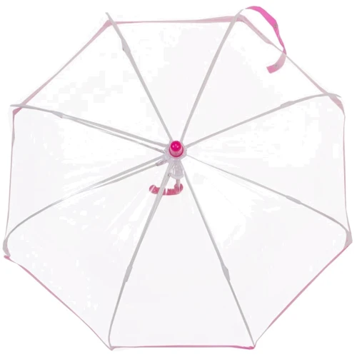 Зонт-трость детский механический Fulton розовый (FULC603-Pink): Тип ручки Крюк
