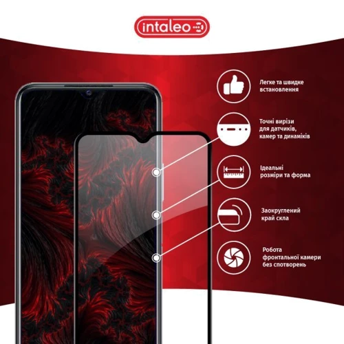 Аксессуар для смартфона Intaleo Tempered Glass Full Glue Black for Vivo Y21: Совместимость Vivo Y21