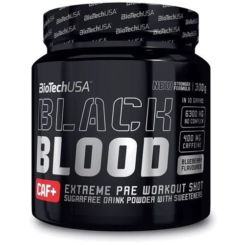 BioTechUSA Black Blood CAF+ 300 g /30 servings/ Blueberry