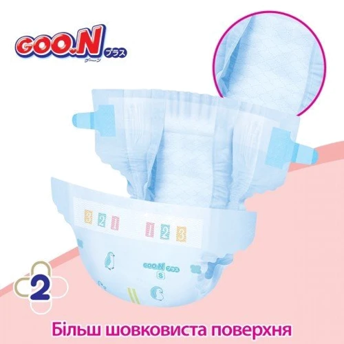 Подгузники Goo.N Plus для детей 9-14 кг (размер L, на липучках, унисекс, 54 шт) фото 6
