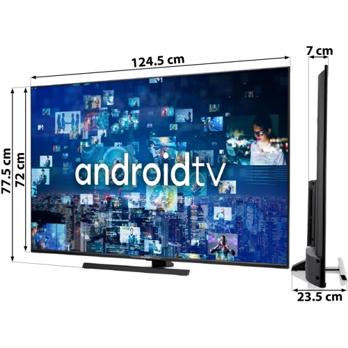 Телевізор GoGEN TVU55L752GWEB: Тюнер DVB-T, DVB-T2, DVB-C, аналоговый