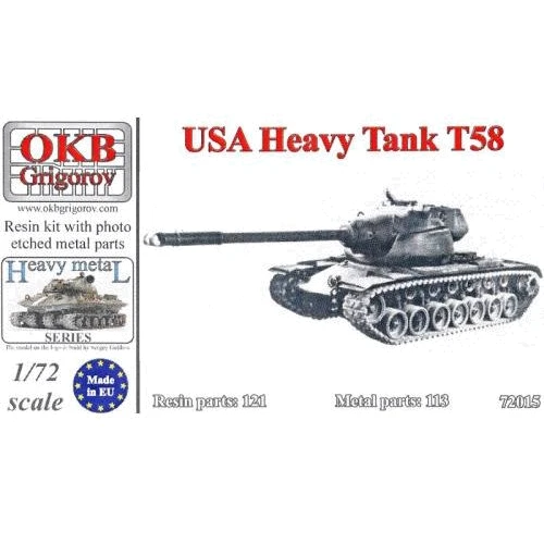 Модель OKB Grigorov Американский опытный тяжелый танк T58 (OKB-V72015)