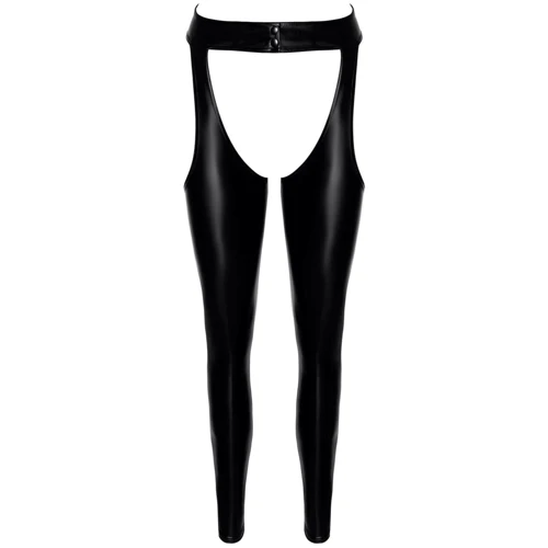 Леггинсы с открытыми бедрами Noir Handmade F323 Rebel wetlook chaps Black, XXL