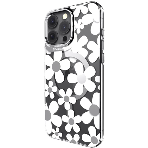 Чехол для iPhone Switcheasy Fleur M 3D Patterned Shockproof Case White (SPH67P269WH24) for iPhone 16 Pro Max