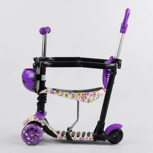Самокат Best Scooter с защитным бампером фиолетовый (S 4394): Тип колес литые