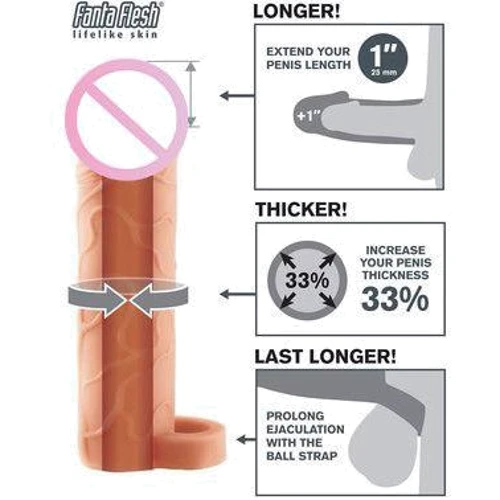 Насадка-увеличитель для пениса Fantasy X-tensions Perfect Extension 2,5 см