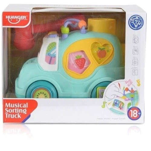 Музыкальный сортер HUANGER Машинка бирюзовая (HE0547/HE0548)
