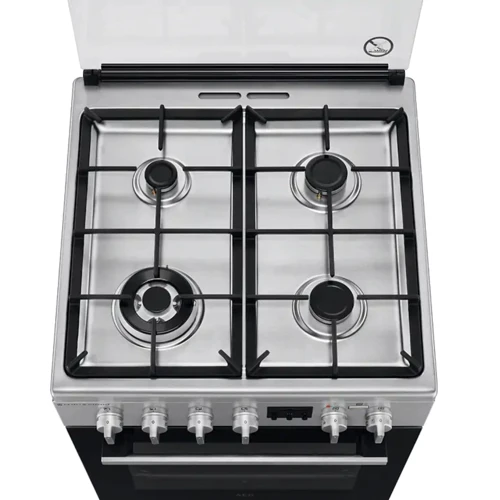 Плита комбинированная Electrolux LKK664200X: Размеры 85.7х60х60 см