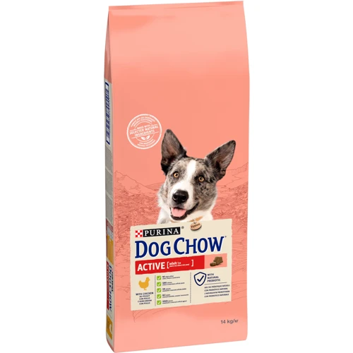 Сухой корм Dog Chow Active Adult 1+ для собак с повышенной активностью с курицей 14кг (12362214): Порода Все породы