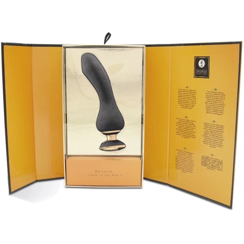 Вибратор для точки G Shunga Sanya Black, гибкий ствол