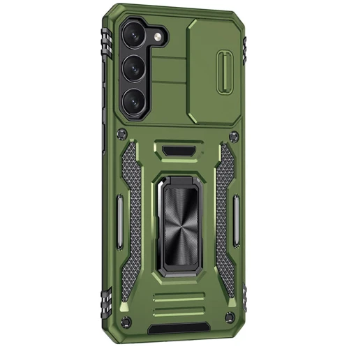 Чехол для телефонов Mobile Case Camshield Army Ring Army Green for Samsung S916 Galaxy S23 Plus: Цвет зеленый