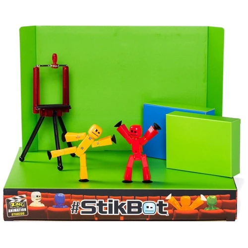 Игровой набор для анимационного творчества Stikbot S1 – Студия Z-Screen (2 экскл. фиг.,штатив,сцена): Тип Набор игровых фигурок