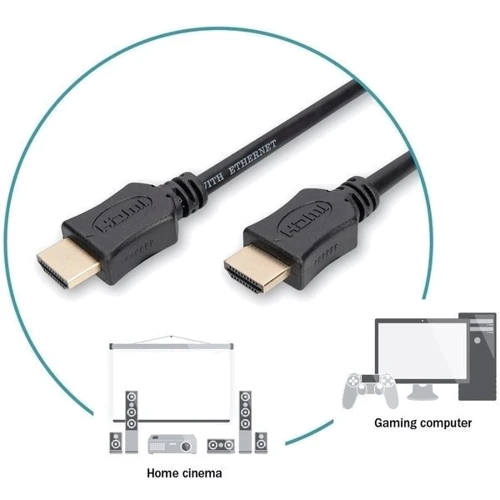 Кабель и переходник Digitus HDMI to HDMI 1m Black (AK-330124-010-S)