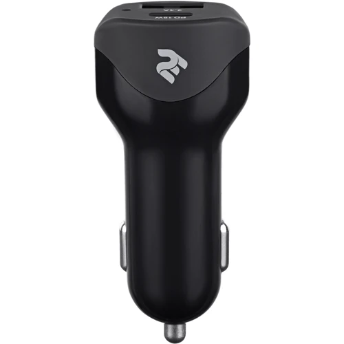 Зарядное устройство 2E Car Charger USB+USB-C PD3.0 30W Black (2E-ACR18PDQC-B): Кабель в комплекте отсутствует