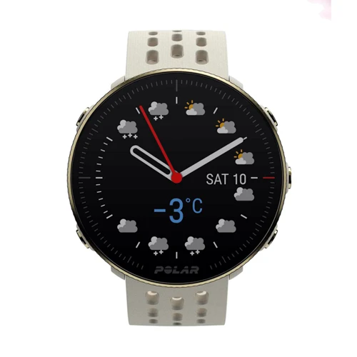 Смарт-часы Polar Vantage M2 Champagne S/L (90085161): Время работы до 30 часов в режиме тренировки (с использованием GPS и датчика пульса на запястье); до 7 дней в режиме часов с непрерывным отслеживанием ЧСС