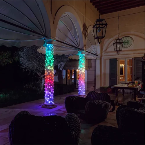 Гирлянда Smart LED Twinkly Pro Strings AWW 250 одна линия IP65 AWG22 PVC прозрачный: Длина, м 25
