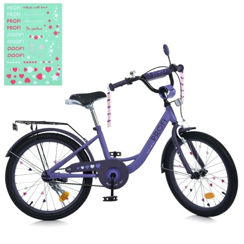 Детский велосипед PROF1 20" PRINCESS SKD75 сиреневый (MB 20043-1): Тип 2х колесный велосипед