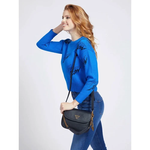 Жіноча сумка через плече Guess Destiny Shoulder Bag чорна (HWVB7878200-BLA): Стать Женский