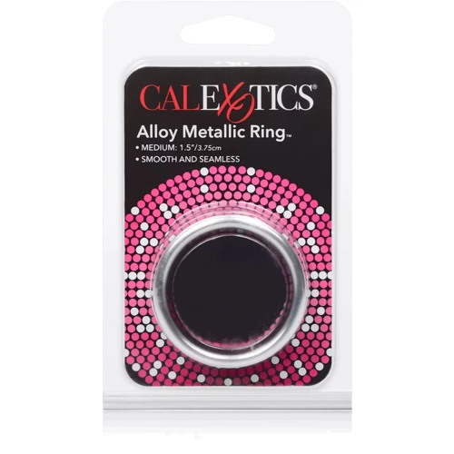 CalExotics Alloy Metallic Ring M - широке металеве ерекційне кільце, 3,75 см
