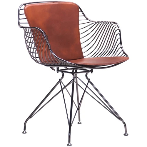 Кресло AMF Ibis, black chrome, ginger (545676): Материал каркаса искусственная кожа, металл