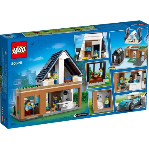 Конструктор LEGO City Семейный дом и электромобиль (60398)