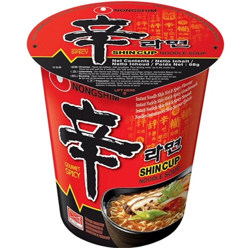 Лапша быстрого приготовления Nongshim Шин Рамен, стакан 68 г (8801043031011)