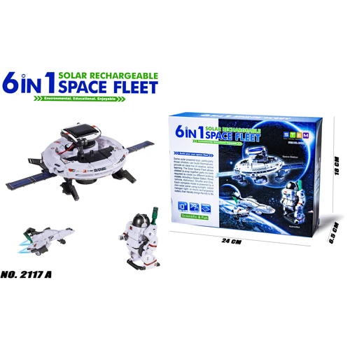 Конструктор Stem Solar Robot 6 в 1 Space Fleet (2117)