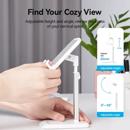 Держатель Vention Desk Holder KCQW0 White for Tablets and Smartphones from 4'' to 12.9'': Совместимость Для планшета, Для смартфона, Apple