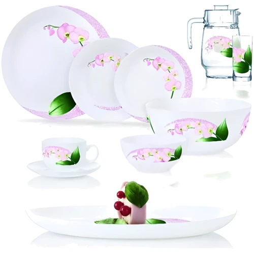 Столовый сервиз Luminarc Diwali Pink Orchid 46 предметов (P9939)