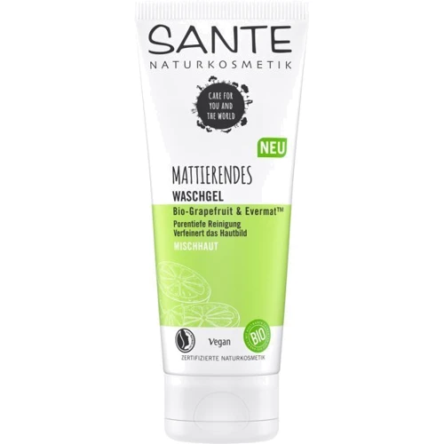 

Sante Mattierendes Waschgel Bio-Grapefruit & Evermat БИО-Гель для умывания грейпфрут 100ml
