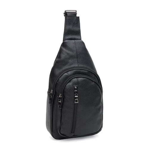 Мужская сумка-слинг Keizer черная (K1082bl-black)