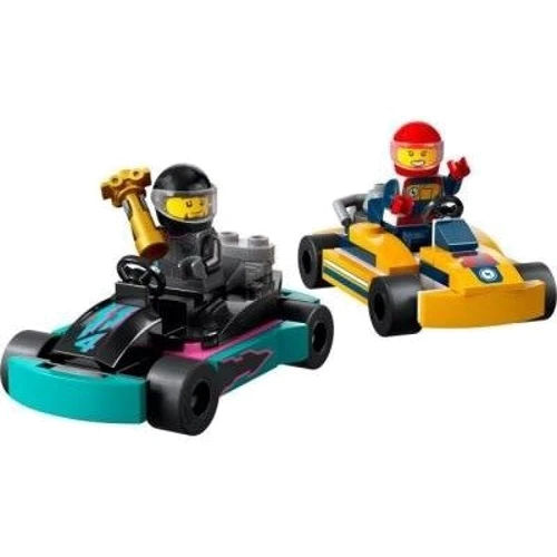 Конструктор LEGO City Картинг и гонщики 99 деталей (60400): Рекомендуемый возраст от 5 лет