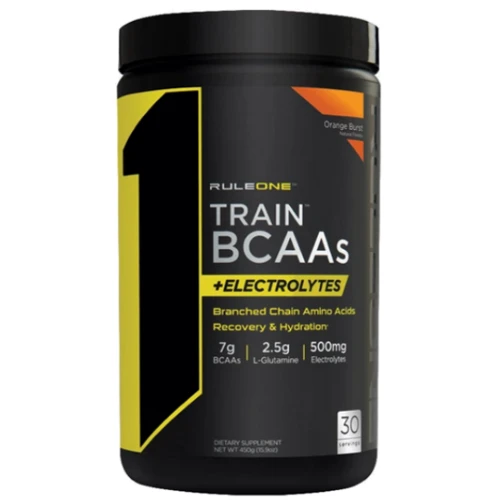 Амінокислота для спорту Rule 1 Train BCAAs + Electrolytes 450 g / 30 servings / orange