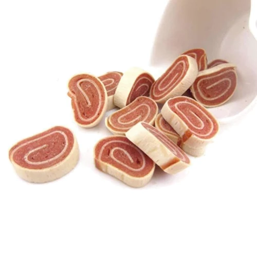 Лакомство для собак Селянські смаколики Роллы с курицей и треской 3.5-4 см 500 г (LSC-37)