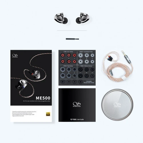 Наушники Shanling ME500 Grey: Тип конструкции вакуумные