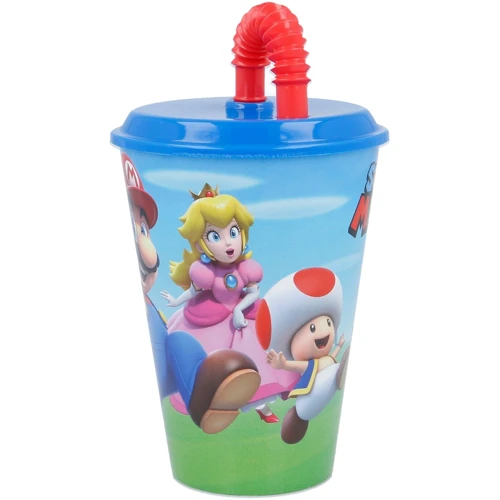 Склянка Stor Super Mario - Mario Easy Sport Tumbler 430 ml (Stor-21430): Тип Стакан