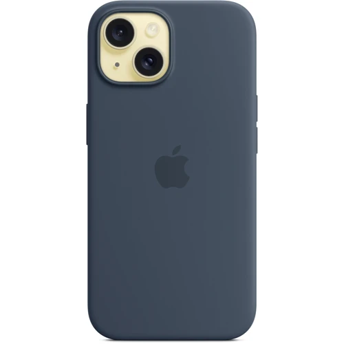 Чехол для iPhone Apple iPhone 15 Silicone Case with MagSafe - Storm Blue (MT0N3ZM/A): Тип чехла накладка на заднюю часть